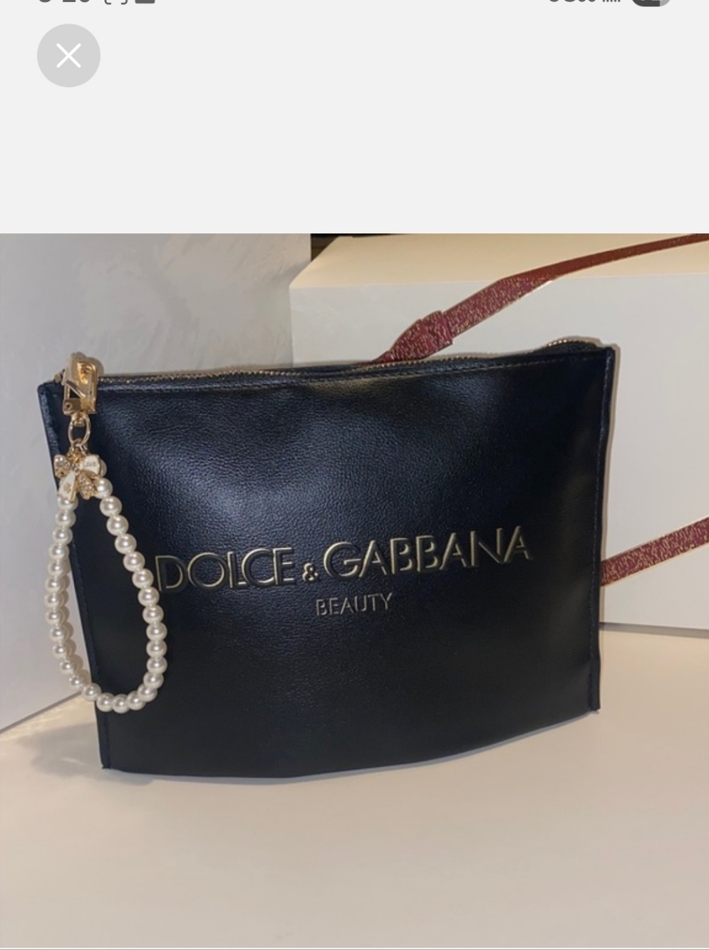 Dolce & Gabbana Black Pouch Gift Set with Blue Gloss and Pink Jar - Picture 6 of 10